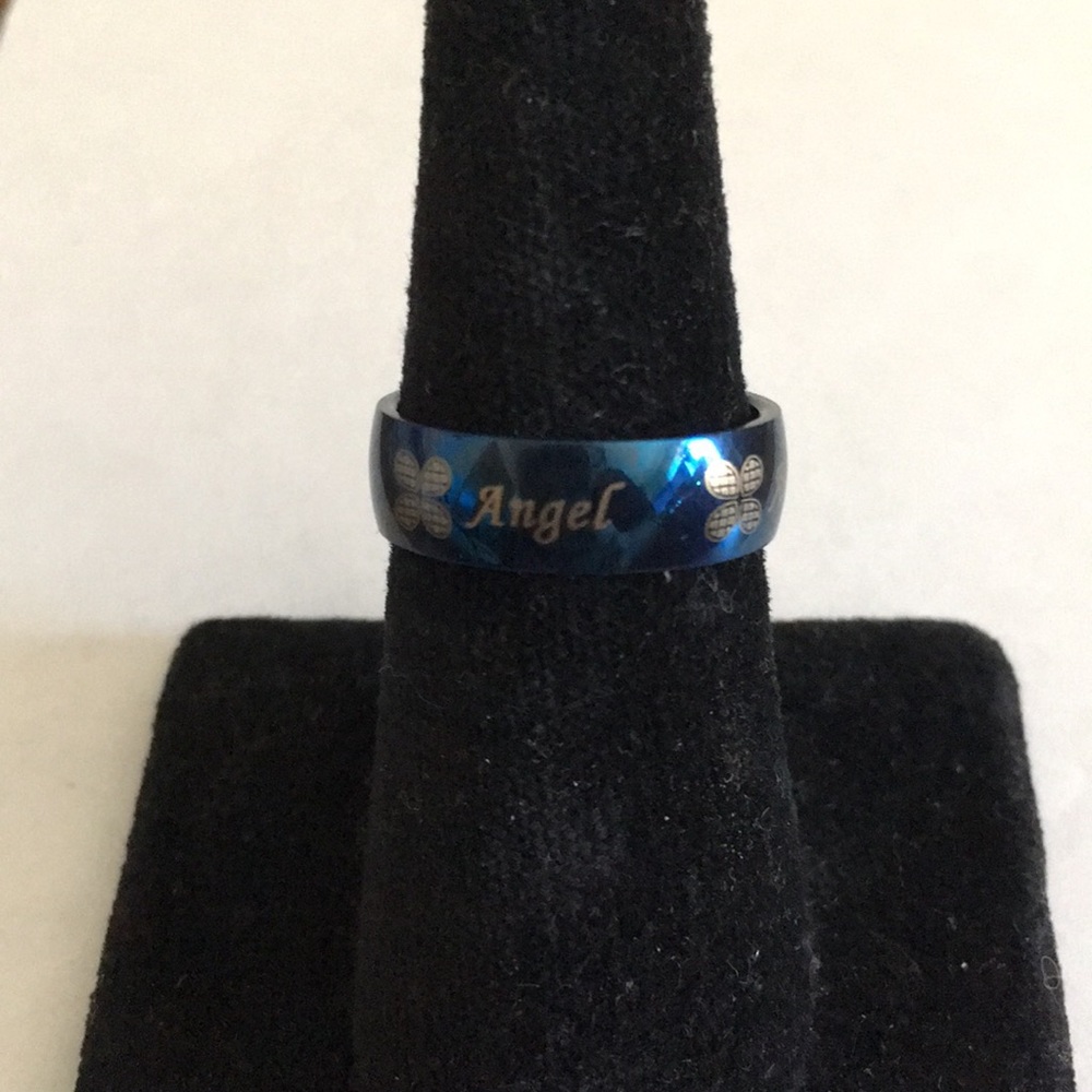 NWOT Angel Stainless Steel Ring